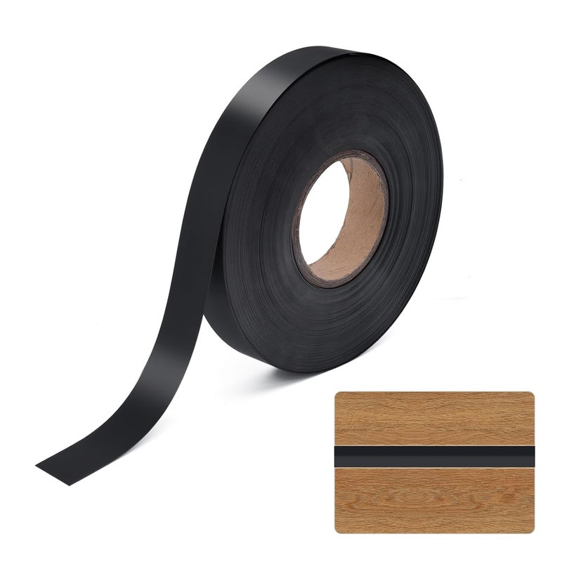 SoeKoa Slatwall Inserts, Slatwall Inserts Black Vinyl, Does Not Include Adhesive Embedded Decorative Wall Plate Gaps to Beautify The Gap Between The Wall, 1 Volume 130 FT - Image 1